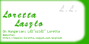 loretta laszlo business card